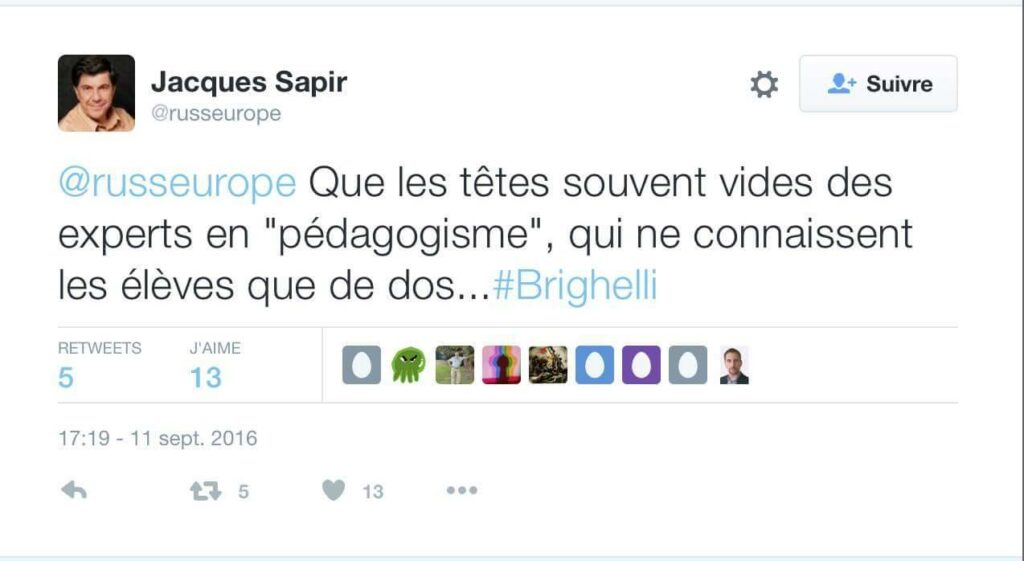 tweet de Sapir